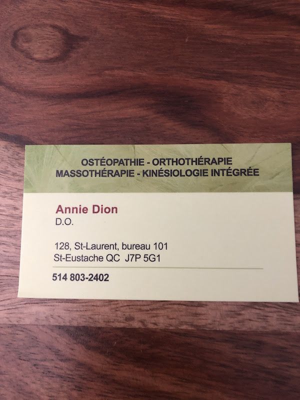 Annie Dion Ostéopathie St-Eustache