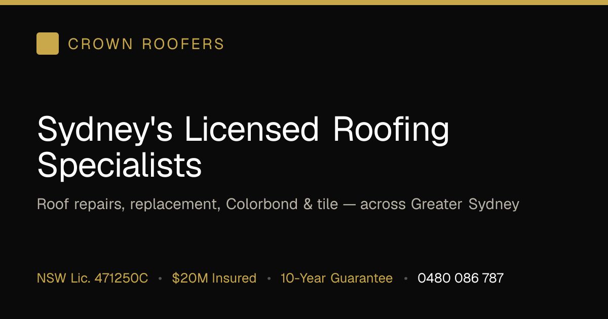 Crown Roofers Sydney