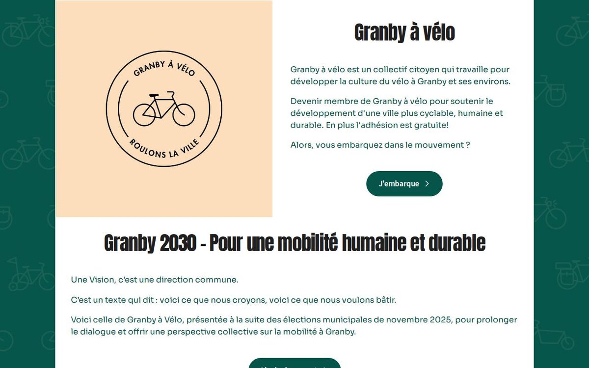 Granby à vélo