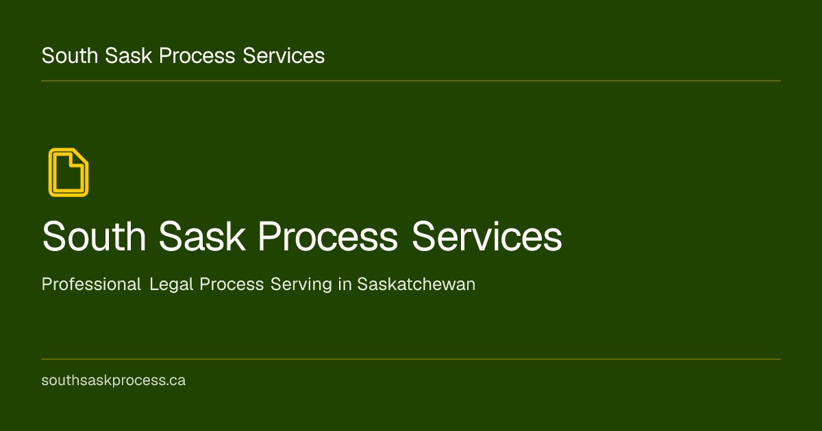 Prince Albert Process Serving & Legal Services