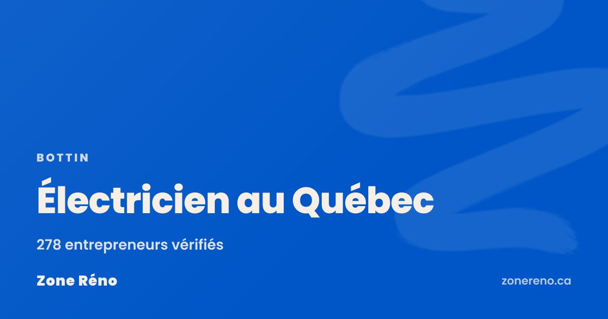 Électricien au Québec