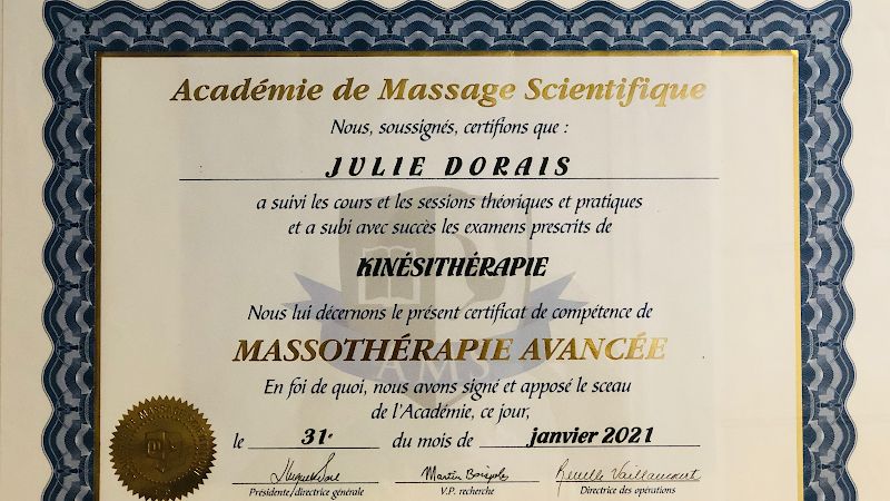 Massothérapie Julie Dorais