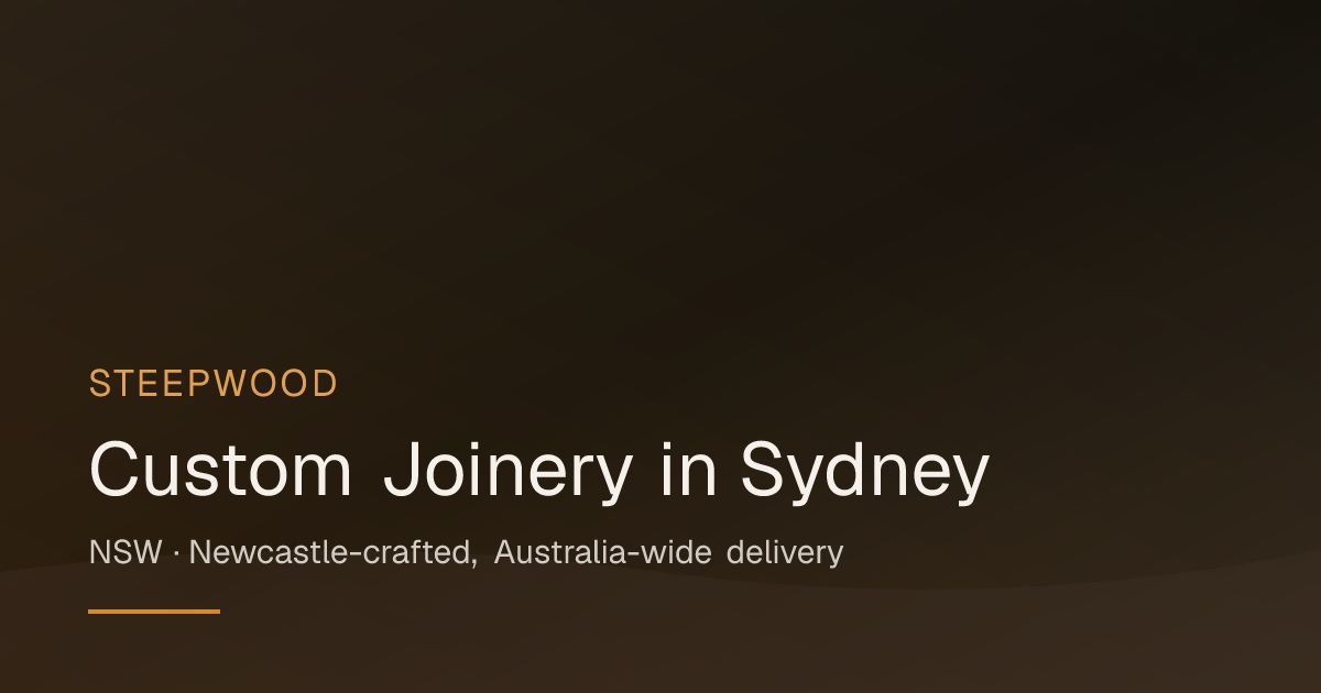 Custom Joinery Sydney