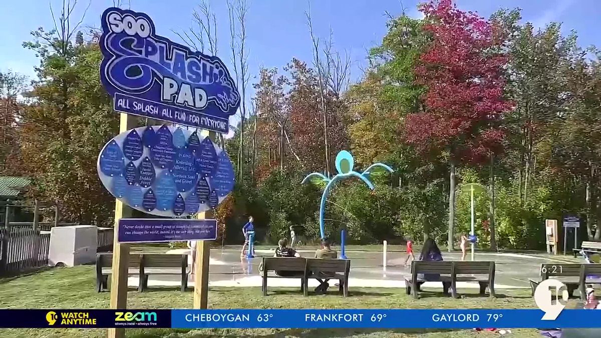 Sault Ste. Marie splash pad opens for the season with new restroom facility