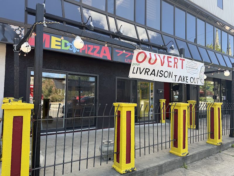 Med pizza