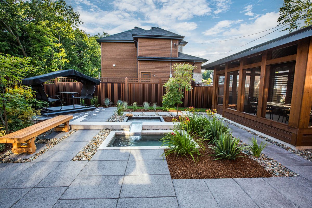 Les Paysages Verduroy, Granby, architectes paysagistes