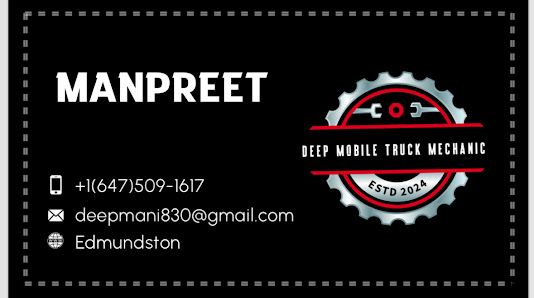 Deep mobile truck mechanic
