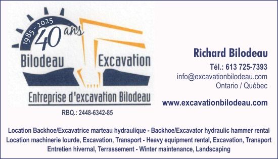 EXCAVATION BILODEAU ENR